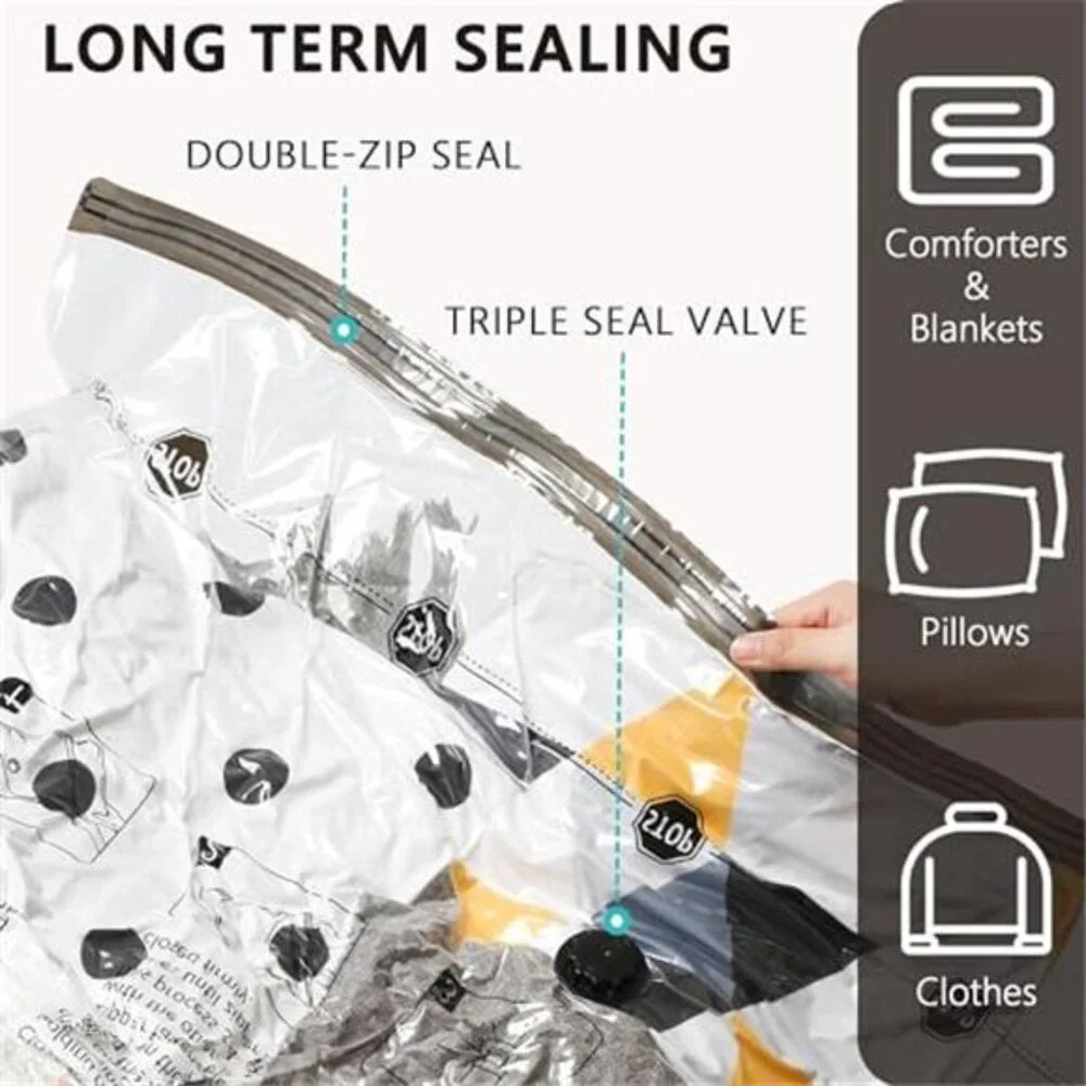 20 Pack Vacuum Storage Bags with Electric Pump, Compression Packing Seal Space